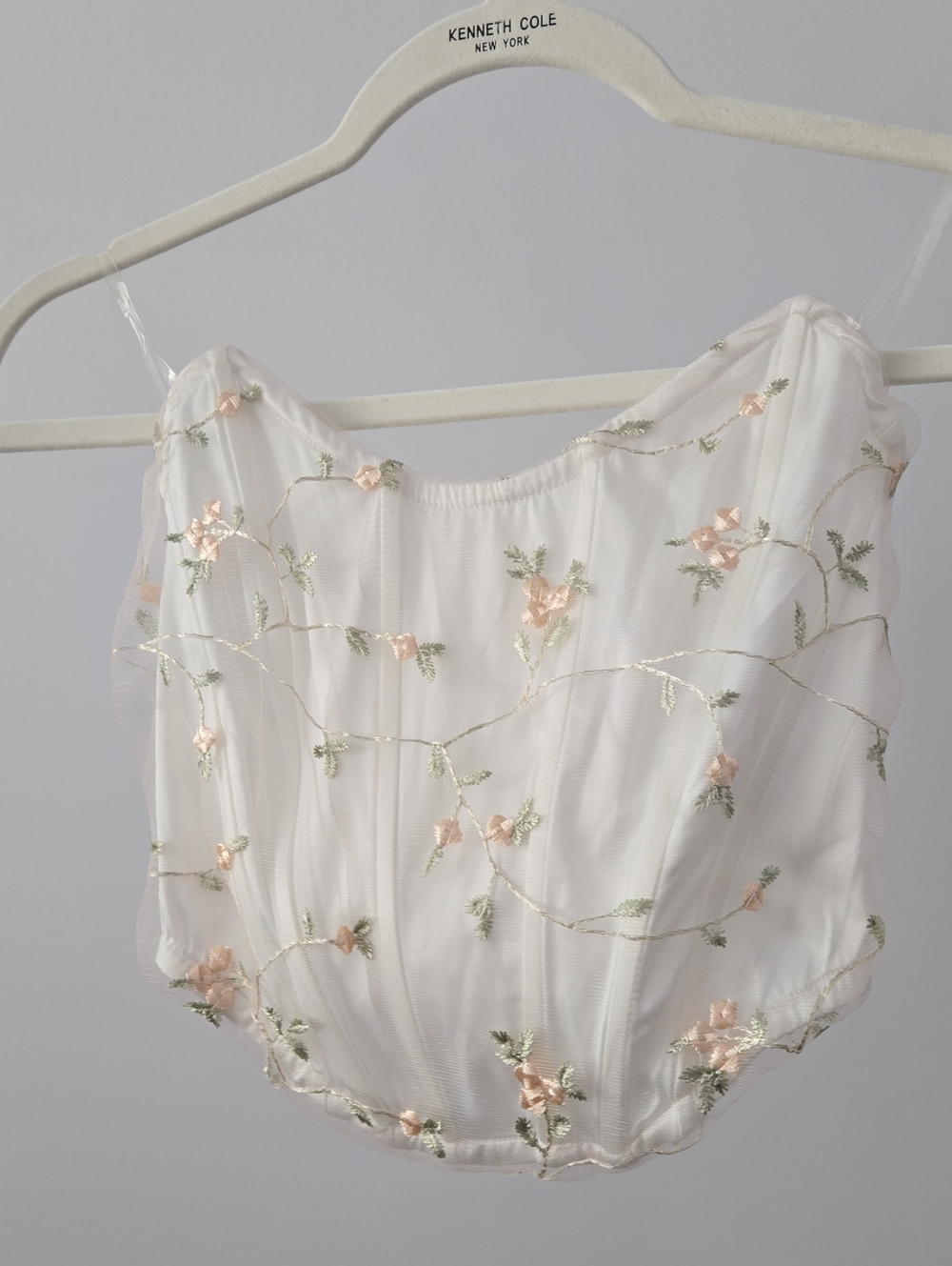 Windsor Store MESH FLORAL Corset Top